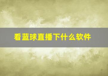 看蓝球直播下什么软件