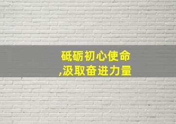 砥砺初心使命,汲取奋进力量