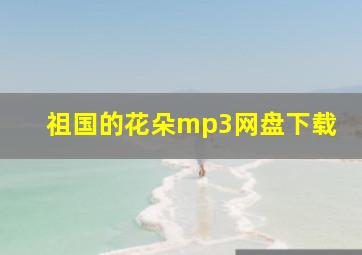 祖国的花朵mp3网盘下载