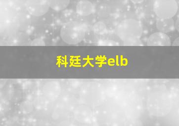 科廷大学elb