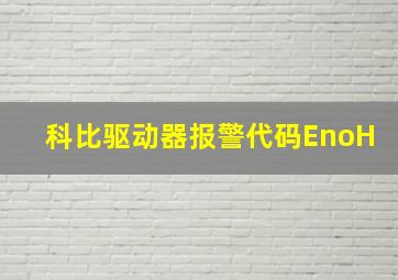 科比驱动器报警代码EnoH