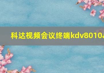 科达视频会议终端kdv8010a