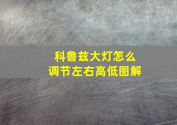 科鲁兹大灯怎么调节左右高低图解