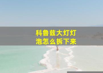 科鲁兹大灯灯泡怎么拆下来