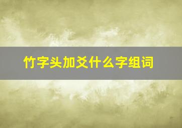 竹字头加爻什么字组词