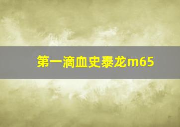 第一滴血史泰龙m65