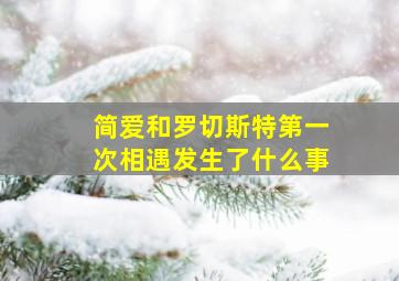 简爱和罗切斯特第一次相遇发生了什么事