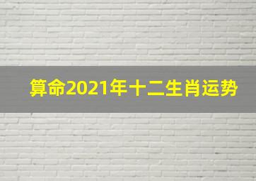 算命2021年十二生肖运势