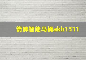 箭牌智能马桶akb1311