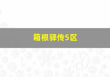 箱根驿传5区