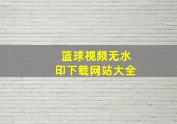 篮球视频无水印下载网站大全