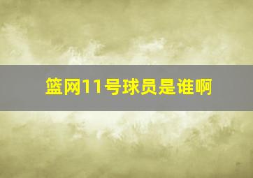 篮网11号球员是谁啊