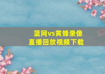 篮网vs黄蜂录像直播回放视频下载