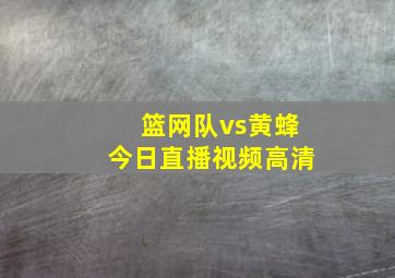 篮网队vs黄蜂今日直播视频高清