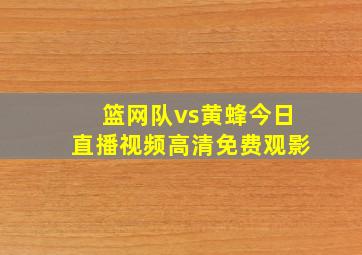 篮网队vs黄蜂今日直播视频高清免费观影