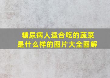 糖尿病人适合吃的蔬菜是什么样的图片大全图解