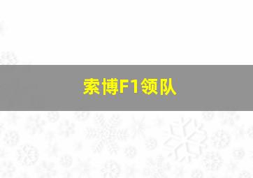 索博F1领队