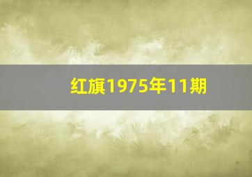 红旗1975年11期