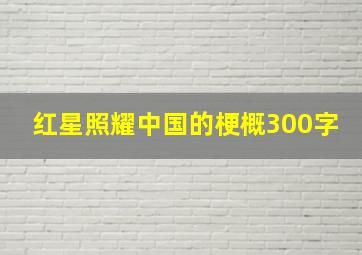 红星照耀中国的梗概300字