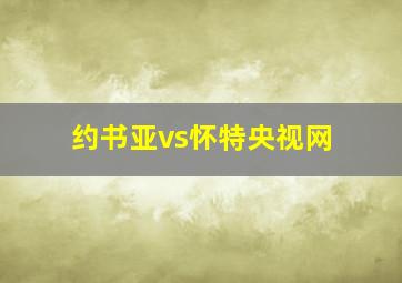 约书亚vs怀特央视网