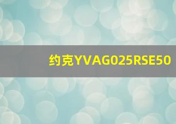 约克YVAG025RSE50