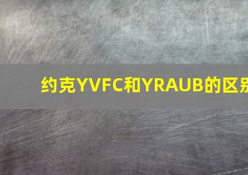 约克YVFC和YRAUB的区别