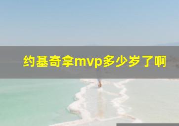 约基奇拿mvp多少岁了啊