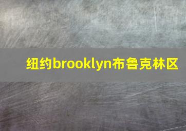 纽约brooklyn布鲁克林区