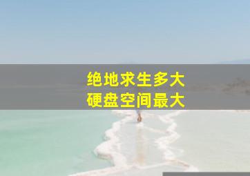 绝地求生多大硬盘空间最大