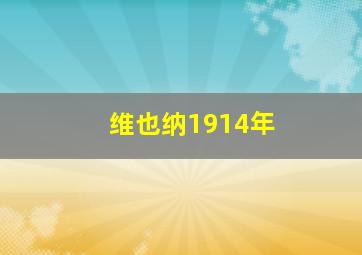 维也纳1914年