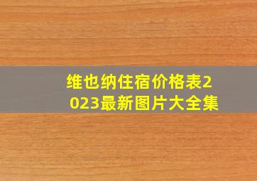 维也纳住宿价格表2023最新图片大全集