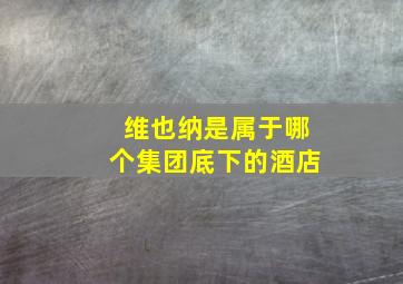 维也纳是属于哪个集团底下的酒店