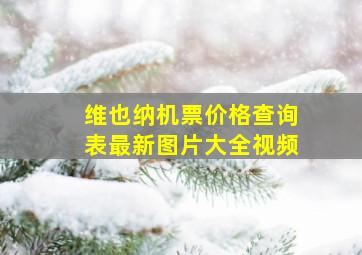 维也纳机票价格查询表最新图片大全视频