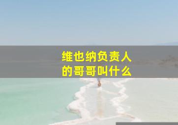 维也纳负责人的哥哥叫什么