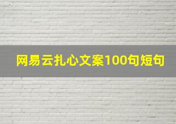 网易云扎心文案100句短句