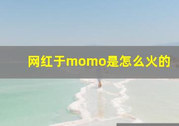 网红于momo是怎么火的