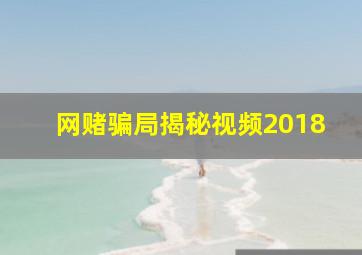 网赌骗局揭秘视频2018