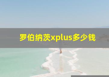 罗伯纳茨xplus多少钱