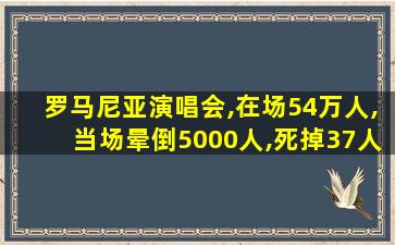 罗马尼亚演唱会,在场54万人,当场晕倒5000人,死掉37人