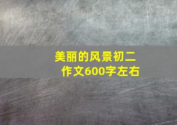 美丽的风景初二作文600字左右