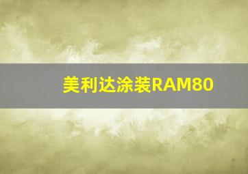 美利达涂装RAM80