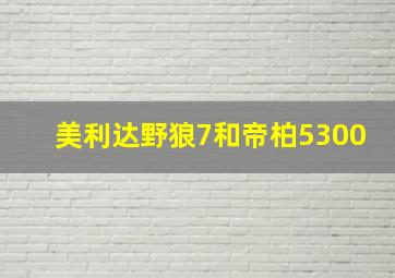 美利达野狼7和帝柏5300