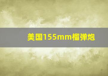 美国155mm榴弹炮