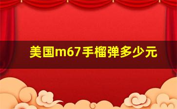 美国m67手榴弹多少元