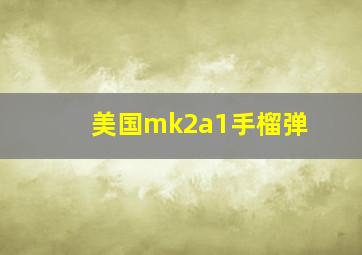 美国mk2a1手榴弹