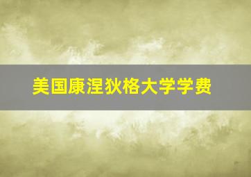 美国康涅狄格大学学费