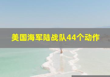 美国海军陆战队44个动作