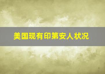 美国现有印第安人状况