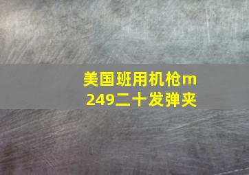 美国班用机枪m249二十发弹夹