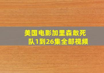 美国电影加里森敢死队1到26集全部视频